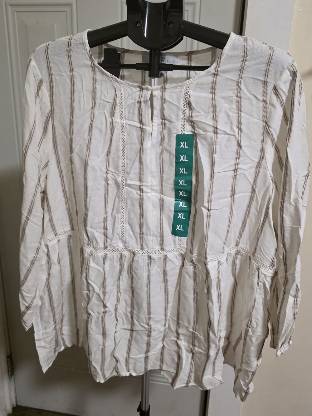 Fever White Blouse | Size XL | NWT
